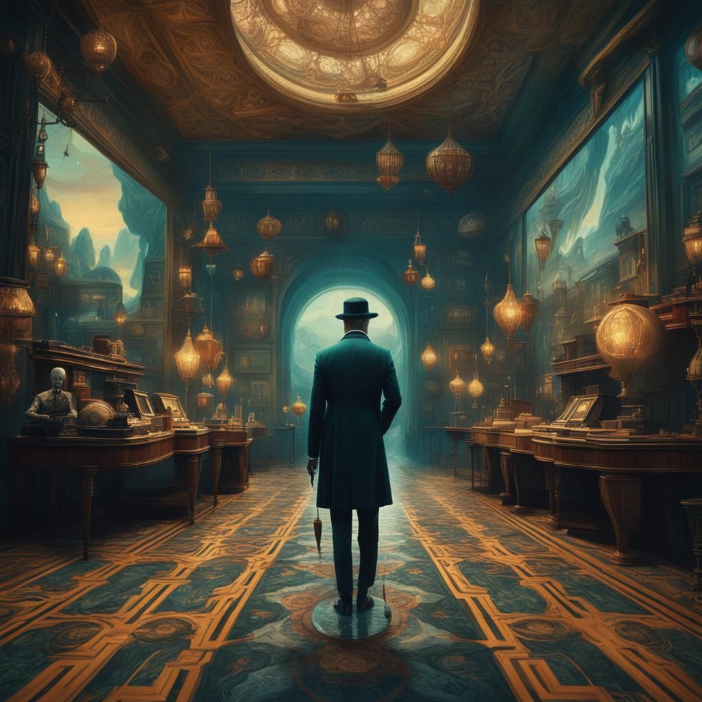 Maximalist Arcane Figure in Latex Encasement