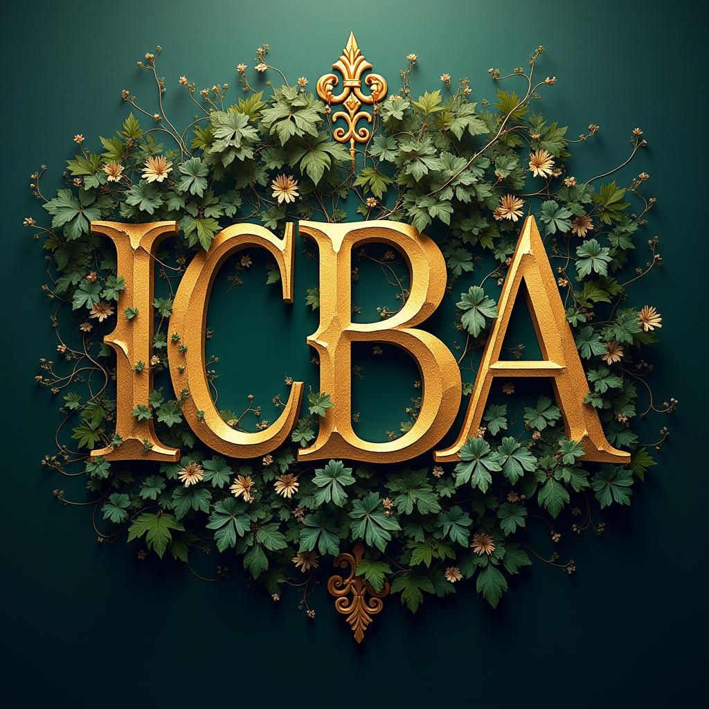 Ornate Elizabethan Ivy Lettering in Fantasy Art Style