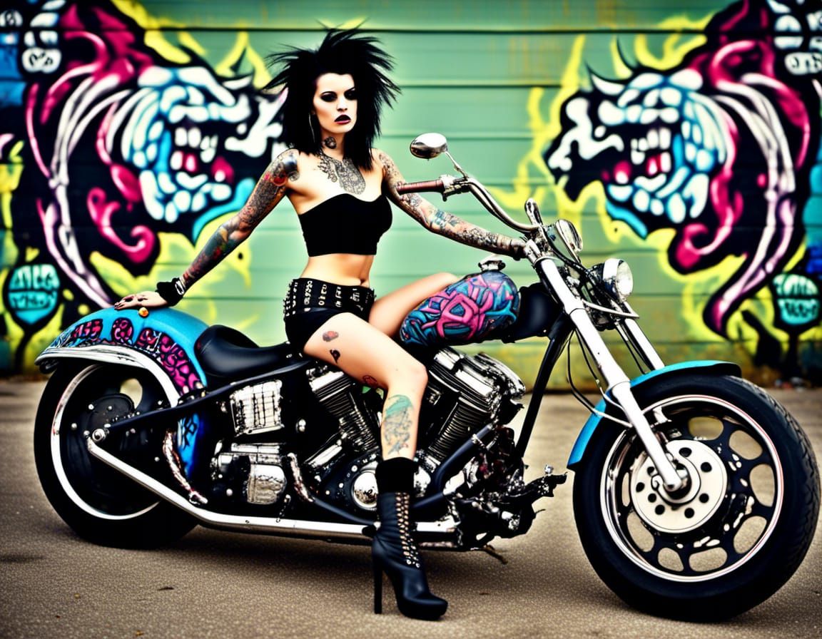 Punk biker