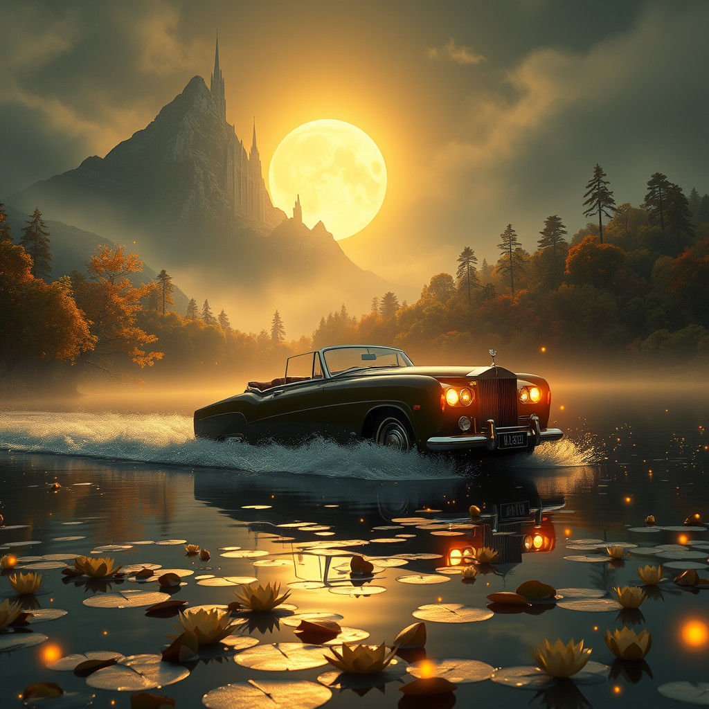 Rolls Royce Boat Tail in Fantasy Landscape