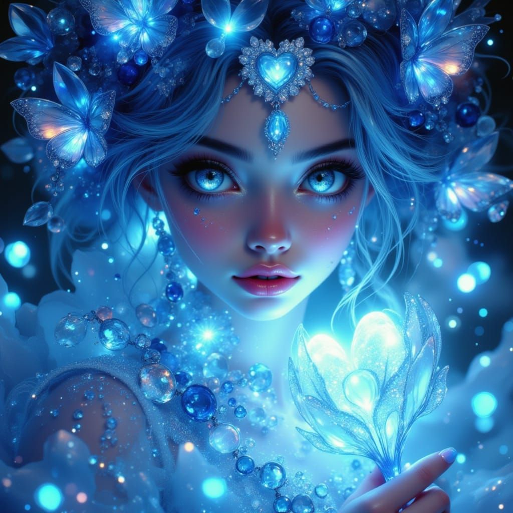 Sapphire Doll Woman with Heart-Shaped Face