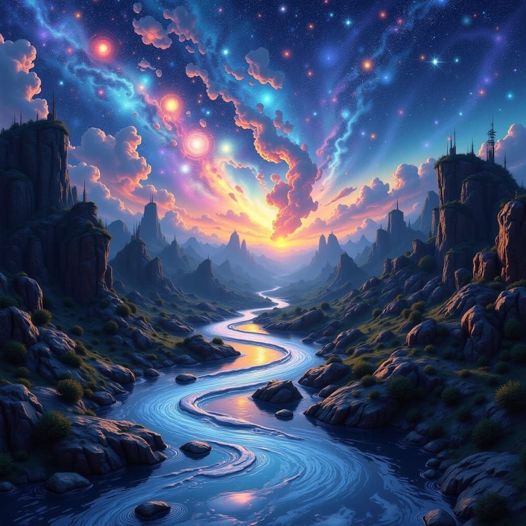 Dreams Flowing Through Rivers of Melting Stars