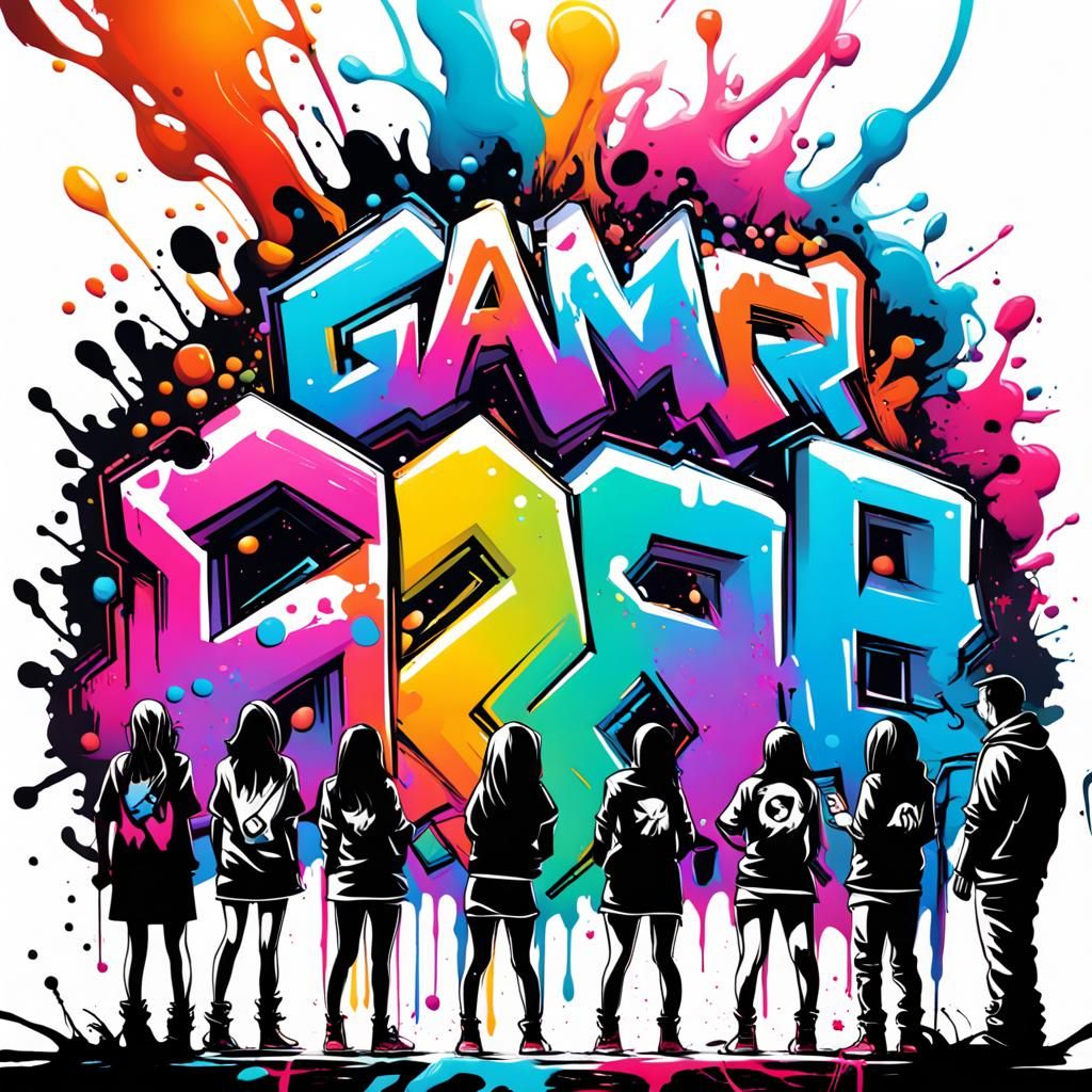Gamer Hangout with Graffiti Art
