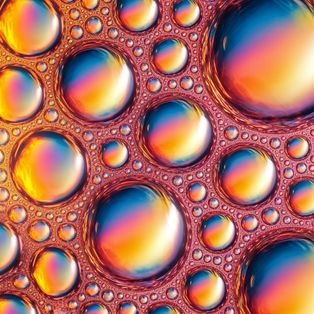 Effervescent Drink: Macro Photography of Shimmering Bubbles