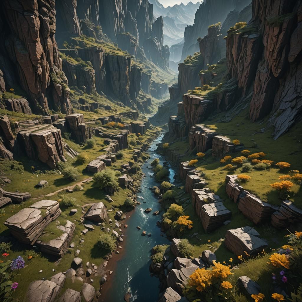 Valley of Death: Extreme Hyperrealistic Photo