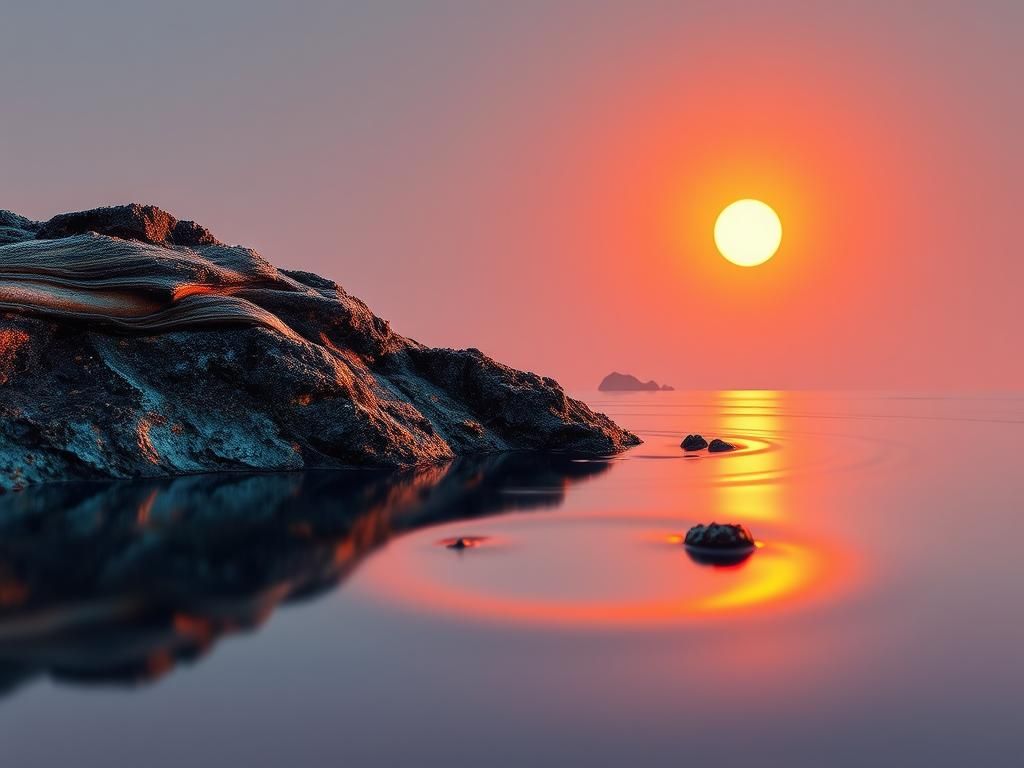 Surreal Horizon Inspired by Victor Enrich