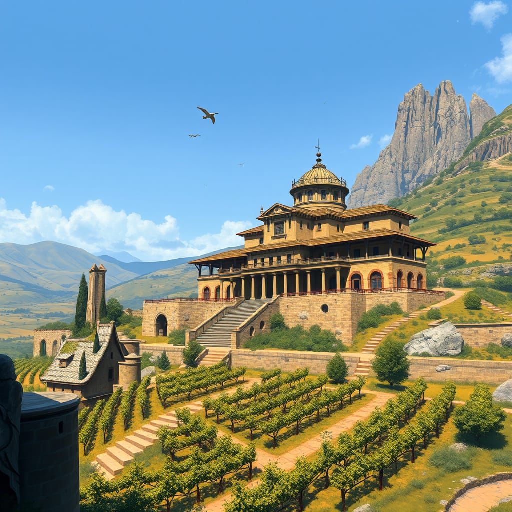 Villa Doria in its Prime, a Marvel of First Era Architecture