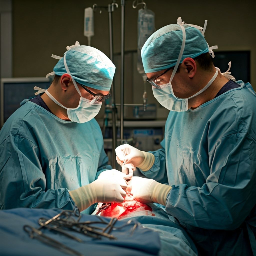 AI Generated Open-Heart Surgery Illustration