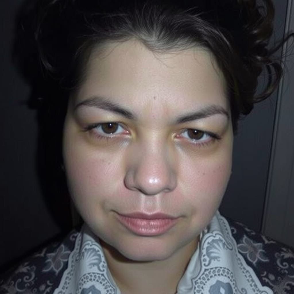 Elegant Woman with Sunglasses in Art Nouveau Style