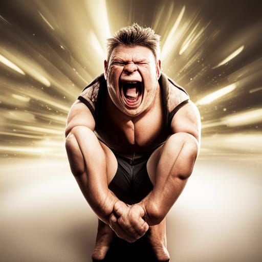 Explosive Rage: An Abstract Depiction of Frustration