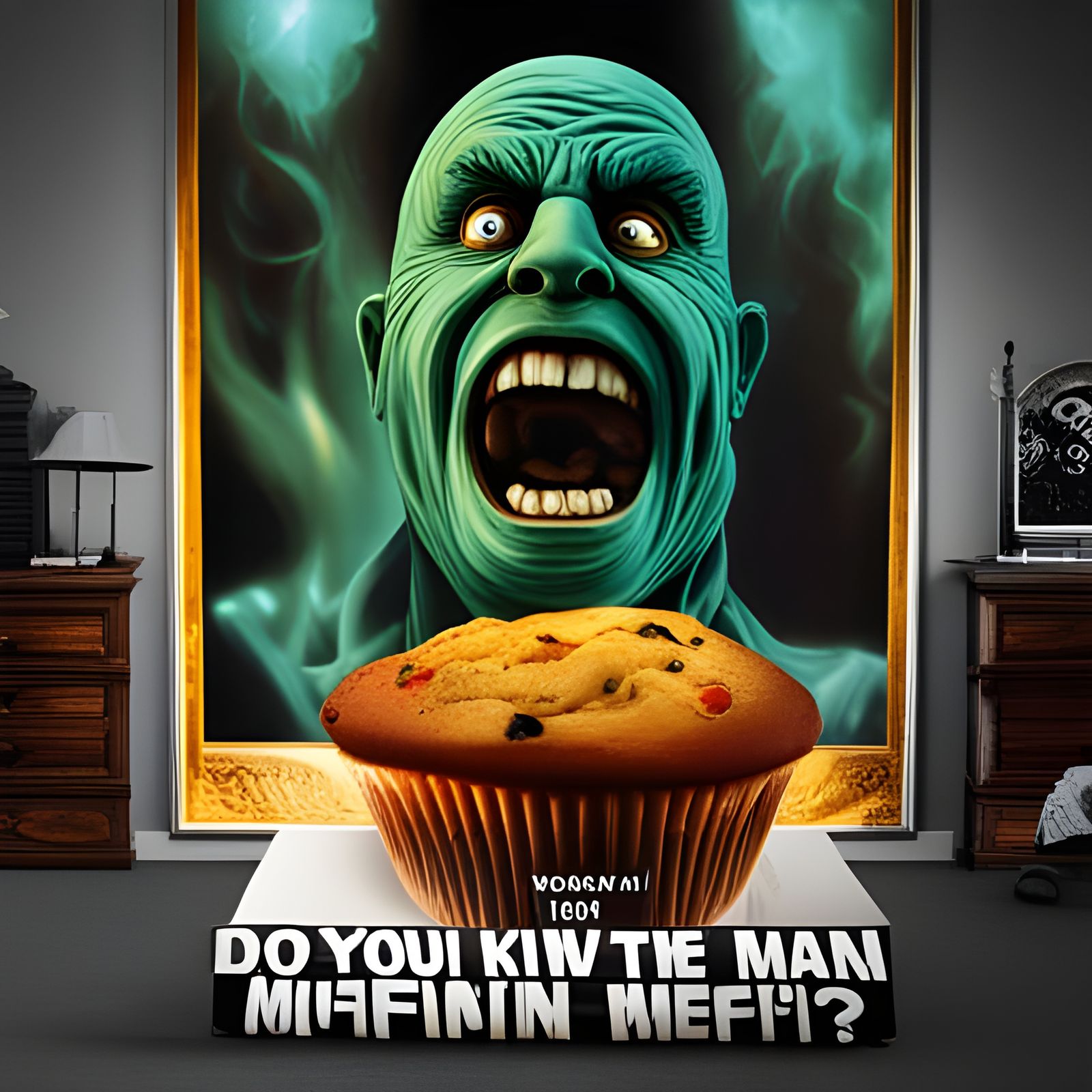 Horror Movie Poster "Do You Know The Muffin Man!?"
