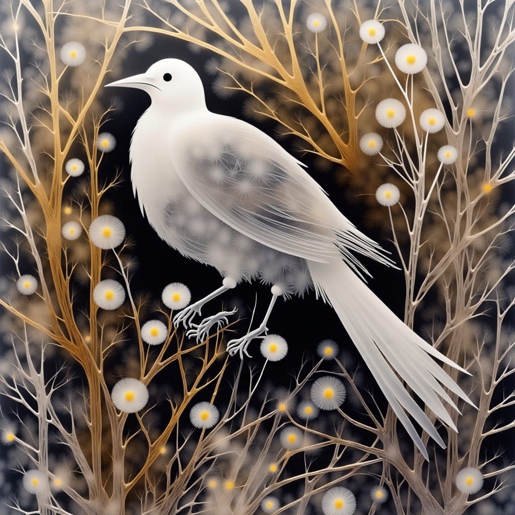 Soaring Eagle Photogram: Ethereal Flight Capture