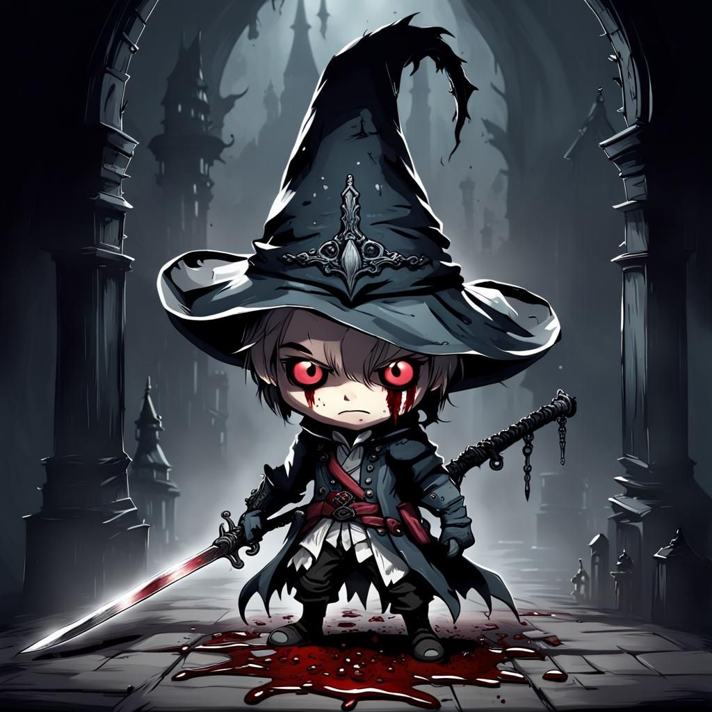 Chibi Bloodborne: Cute and Creepy Monster Scene