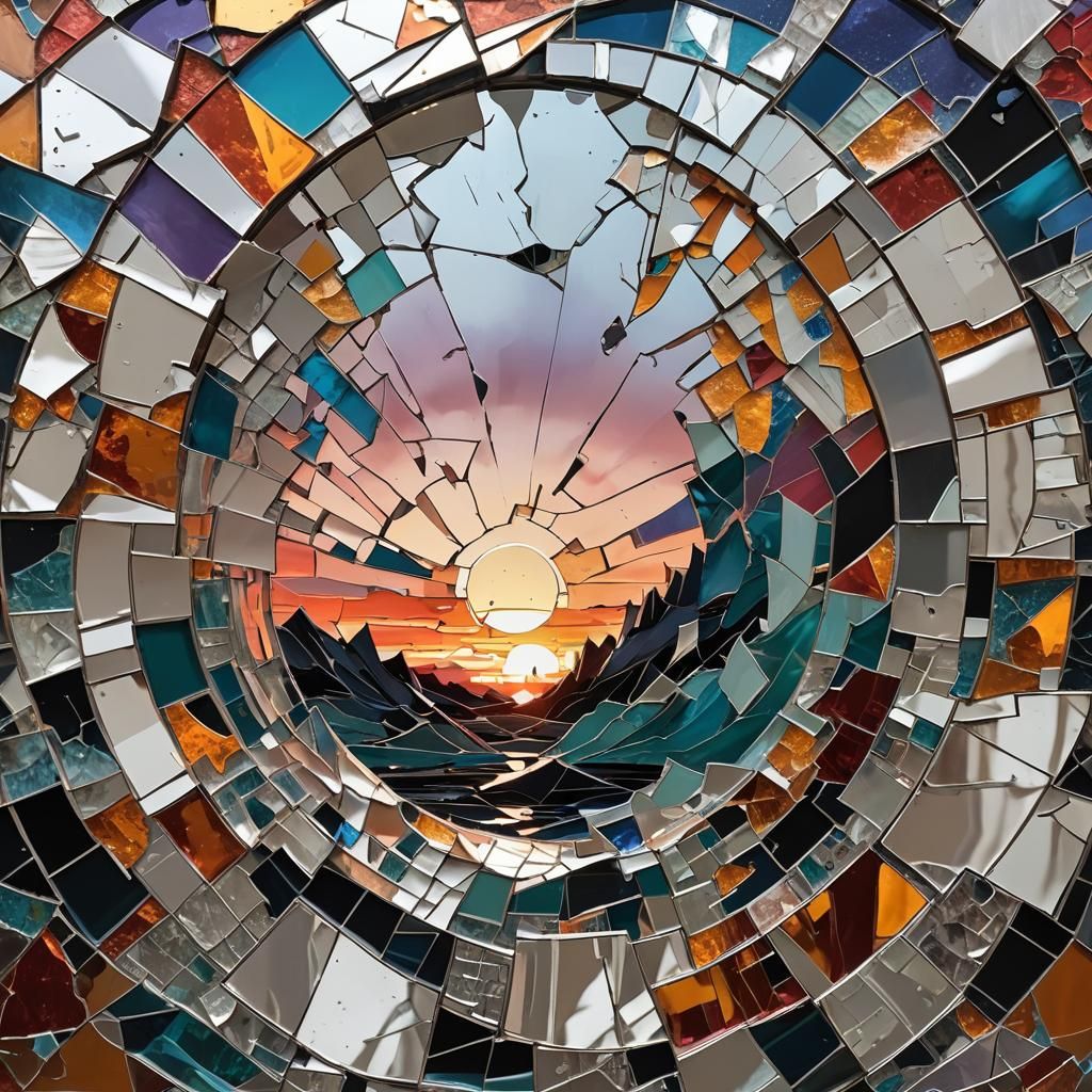 Shattered Mirror Reflecting Landscapes: Transformation and R...