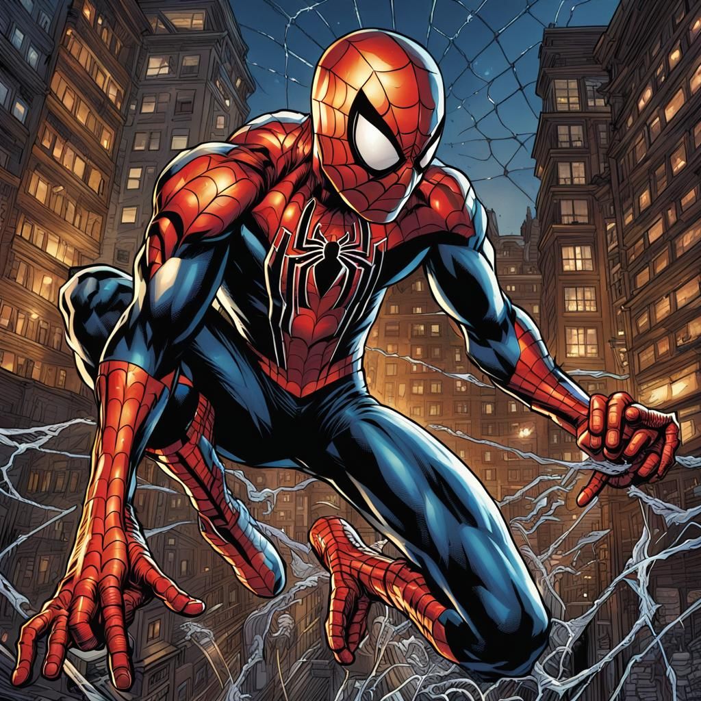 Spider-Man Comic Book Art by Brooks and Mumford