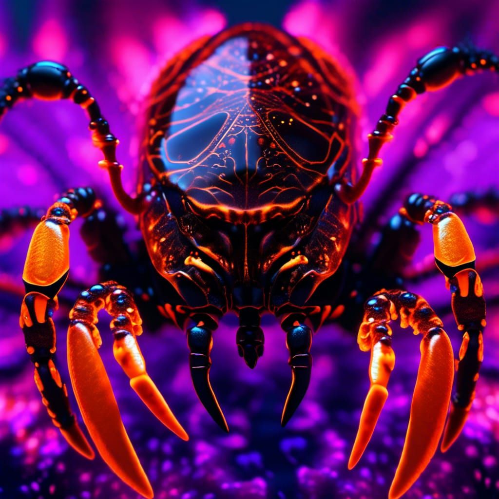 Lava Lobster: Creepy Macro Eye Reflection