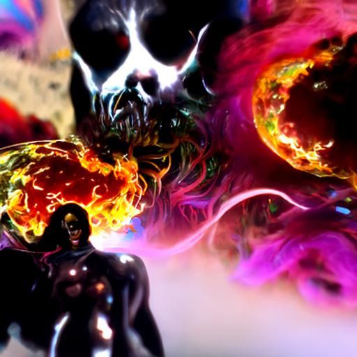 Sinister Cosmic Fire Elemental in Apocalyptic Horror