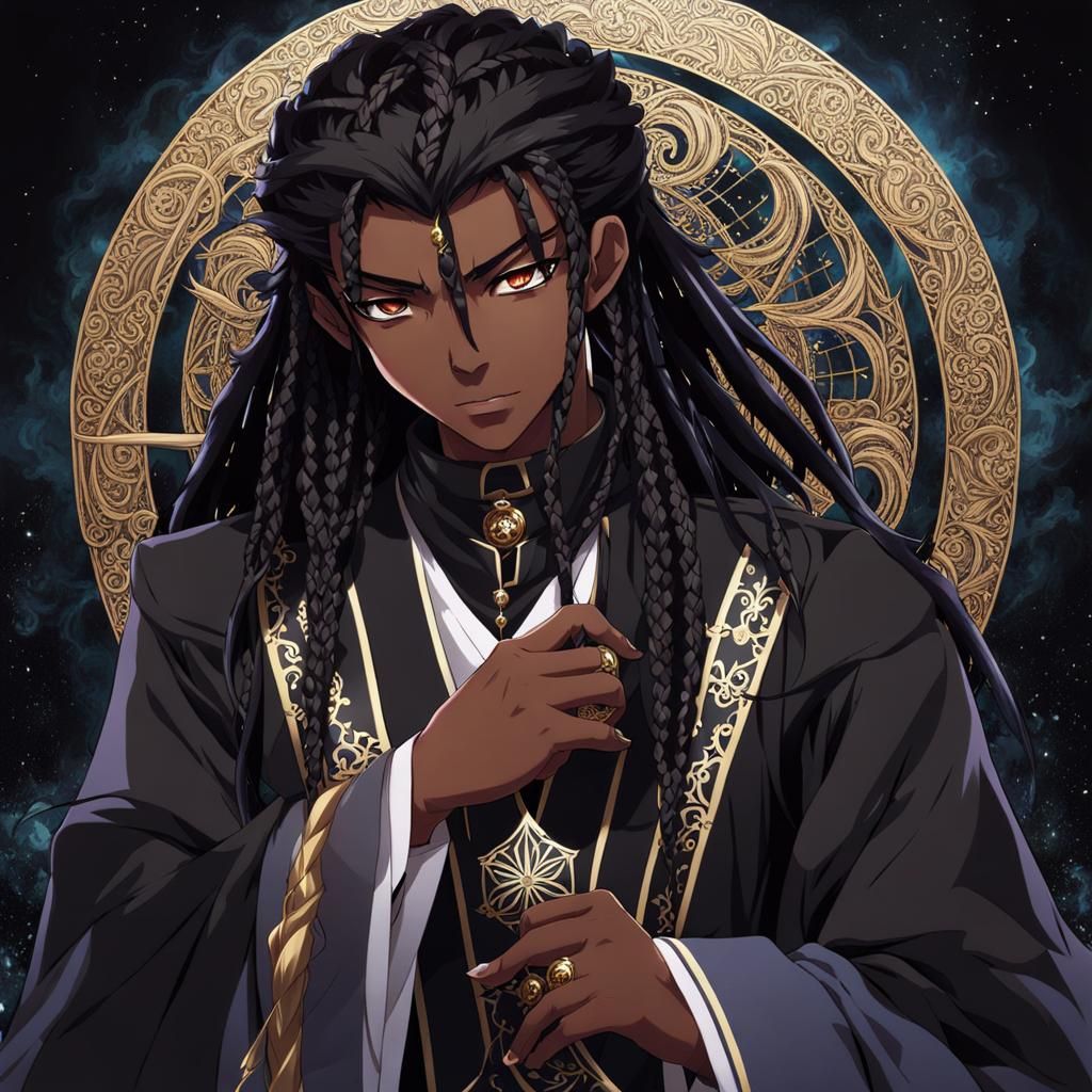 Teenage Ink Wizard in Anime Style