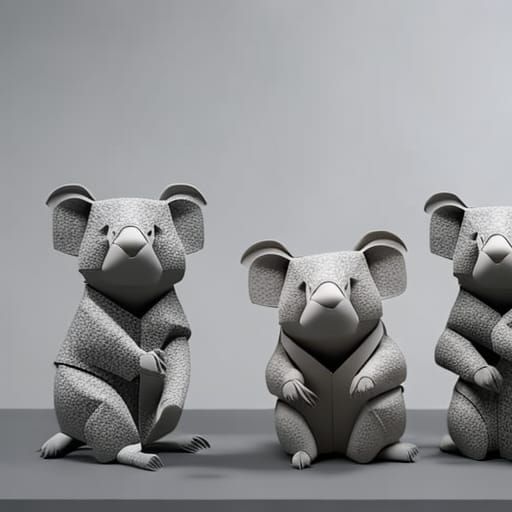 Origami Koalas in the Wild