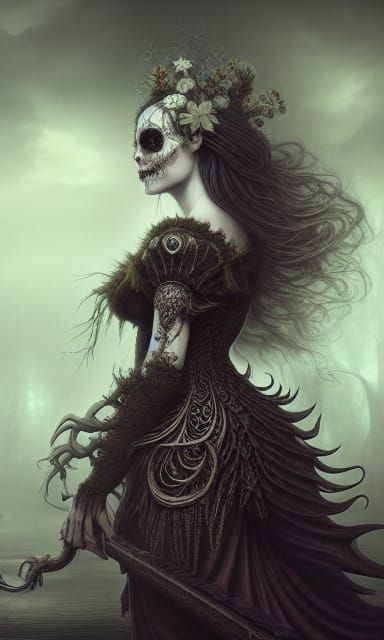 Gothic Death: A Dark Fantasy Photoillustration