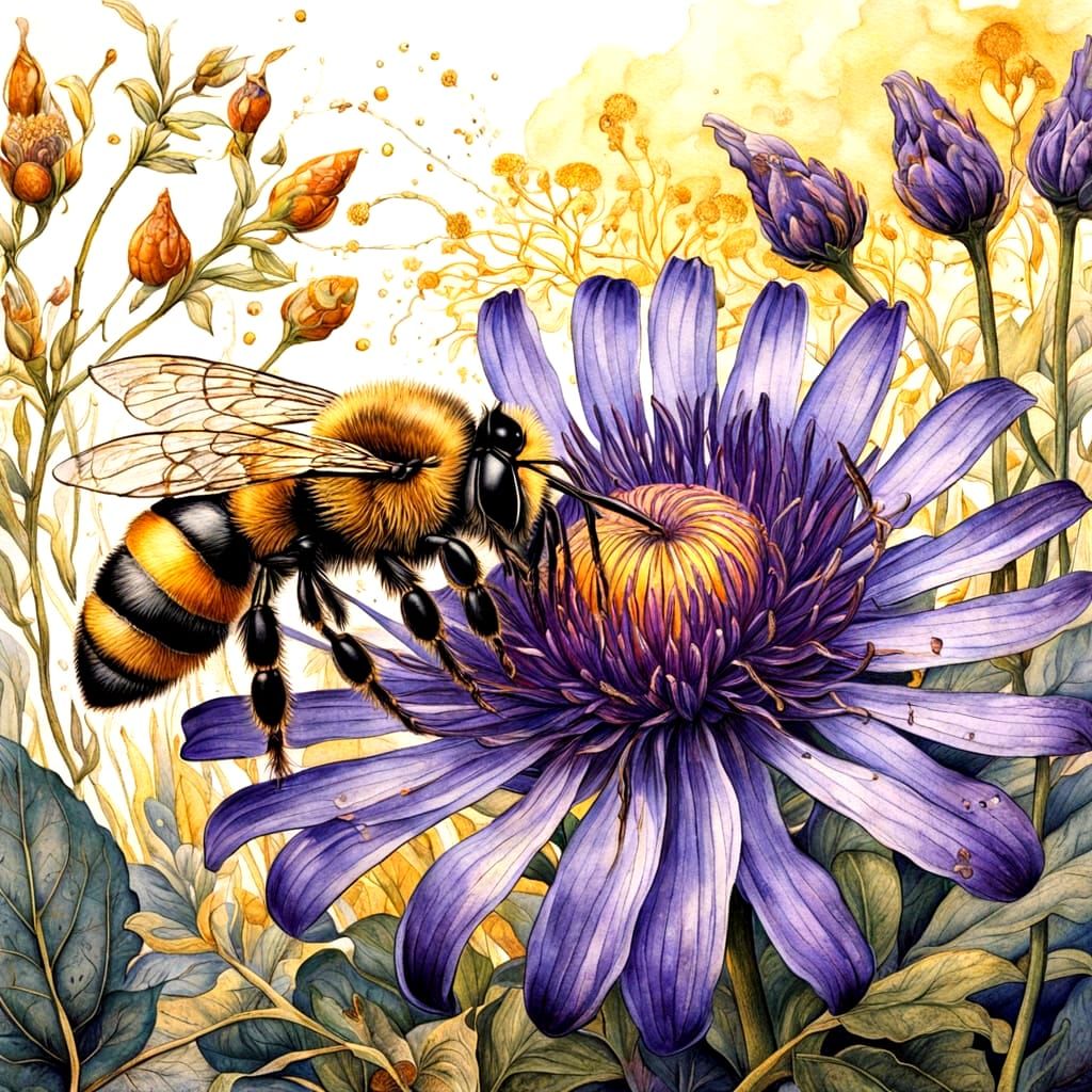 Collecting pollen