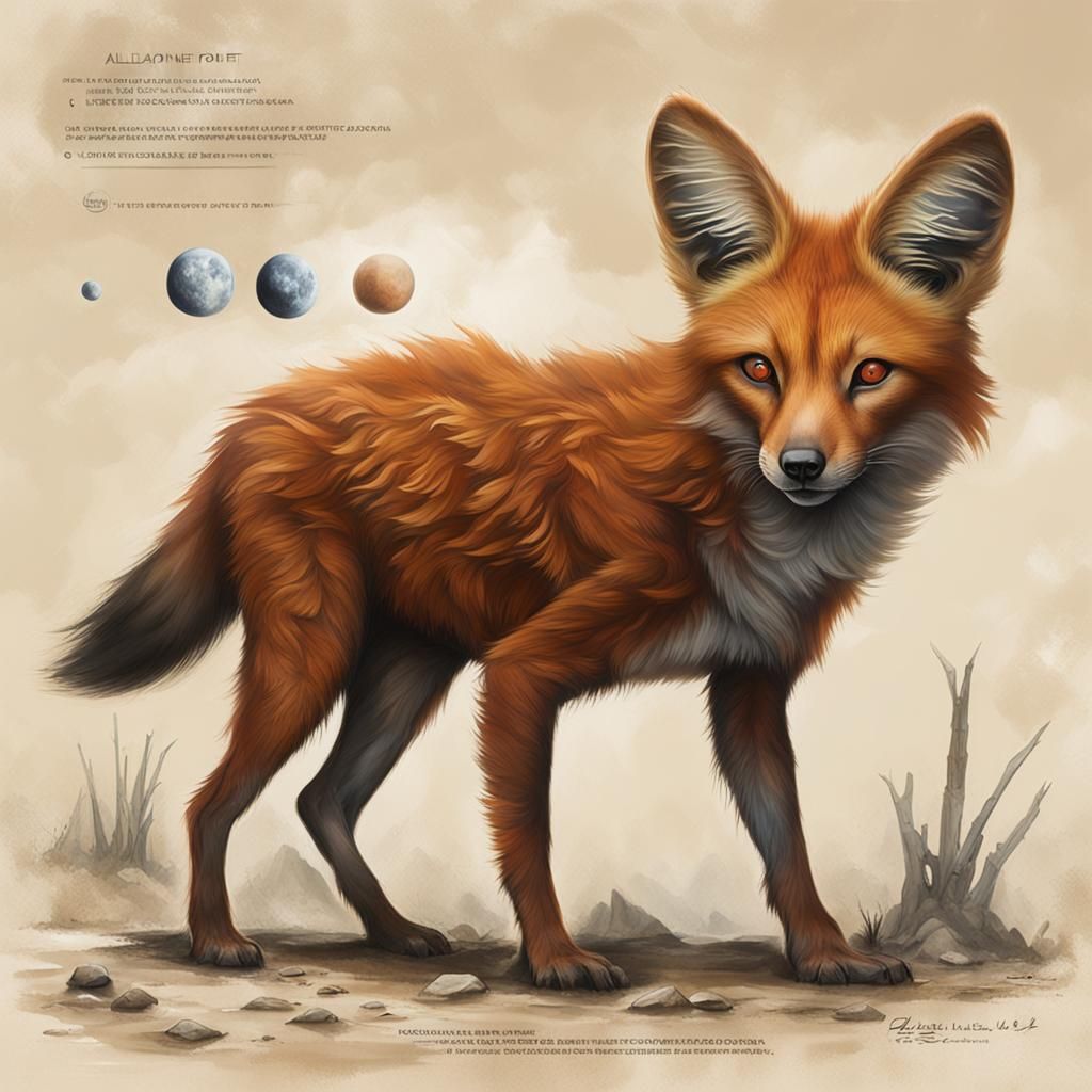 Exoplanet: Alien Dingo Dhole Liform Concept Art