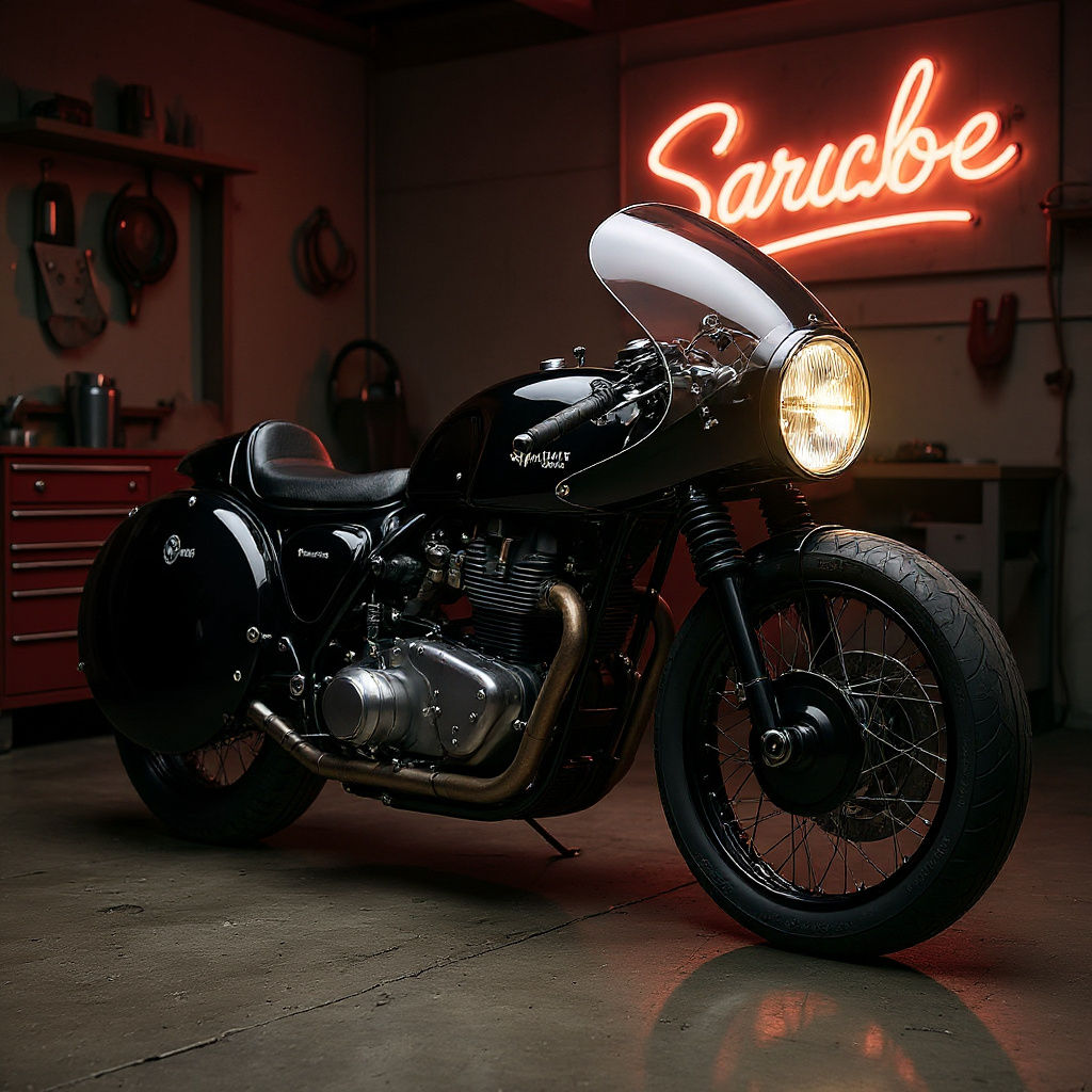 Vincent Black Knight: Classic Motorcycle with Enclosed Desig...