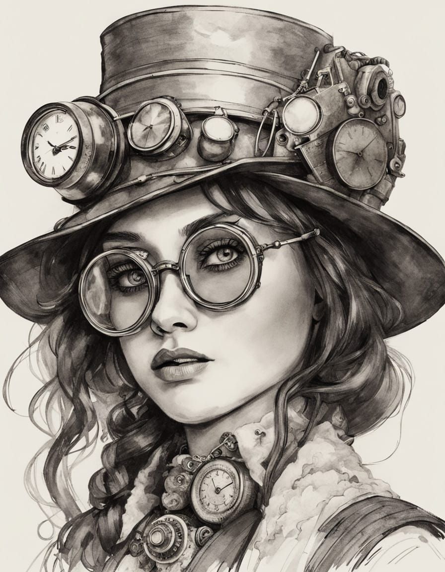 Elegant Steampunk Siren