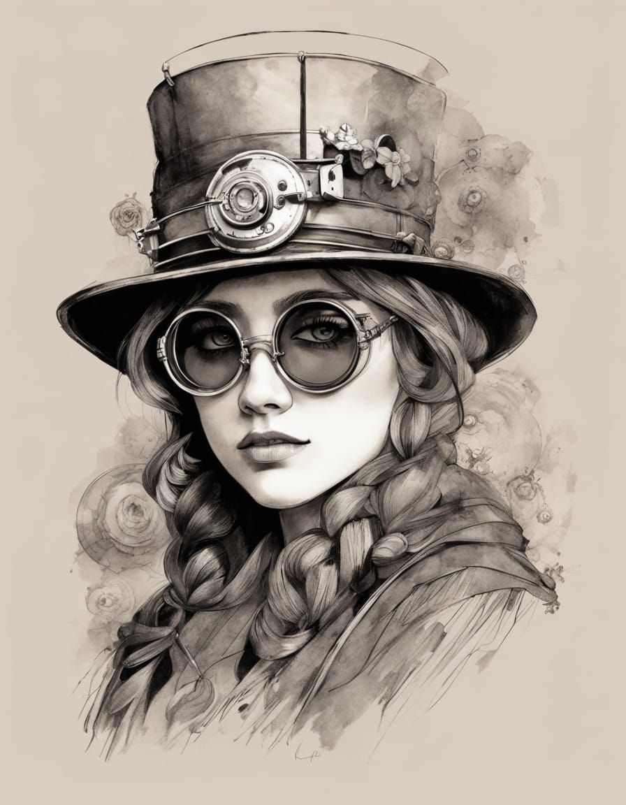 Vintage Steampunk Siren