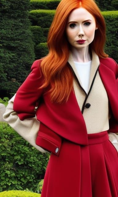 Karen Gillan as Amy Pond: Hyperrealistic Portrait