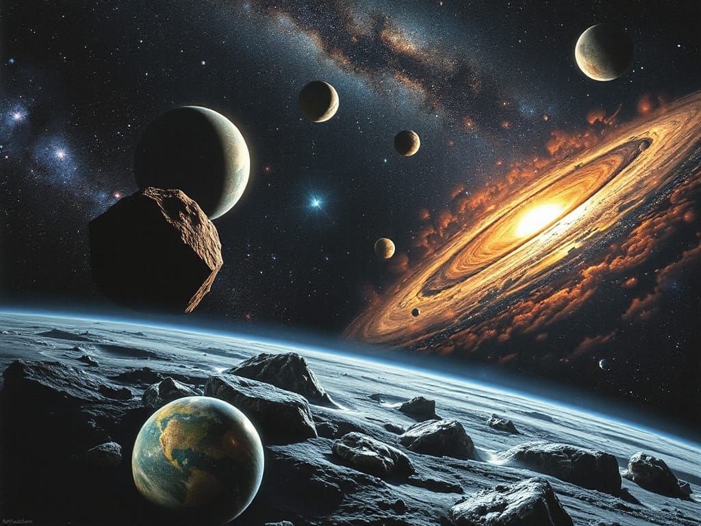 Vibrant Outer Space Scene