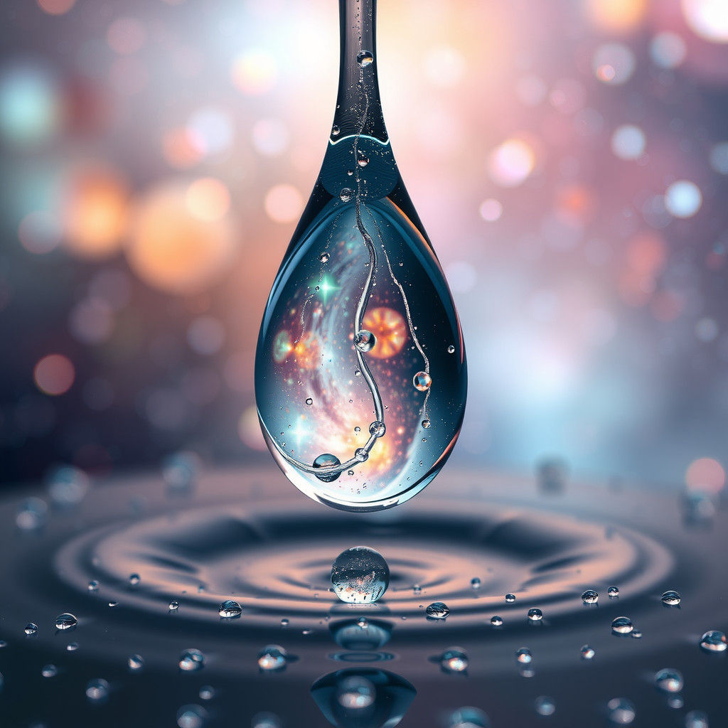 Cosmic Raindrop Reflecting the Universe