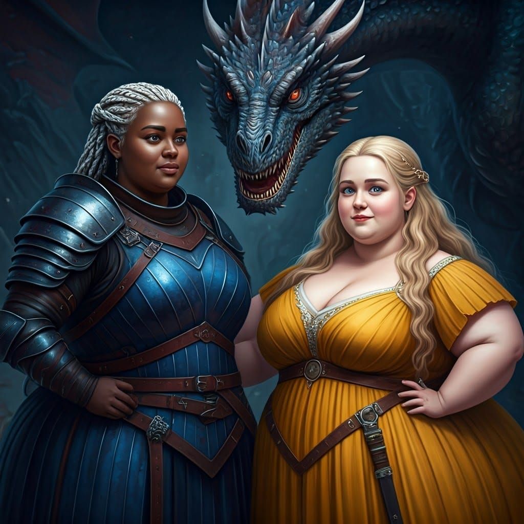 Game of Thrones-Inspired Goddesses with Dragon Companion in...