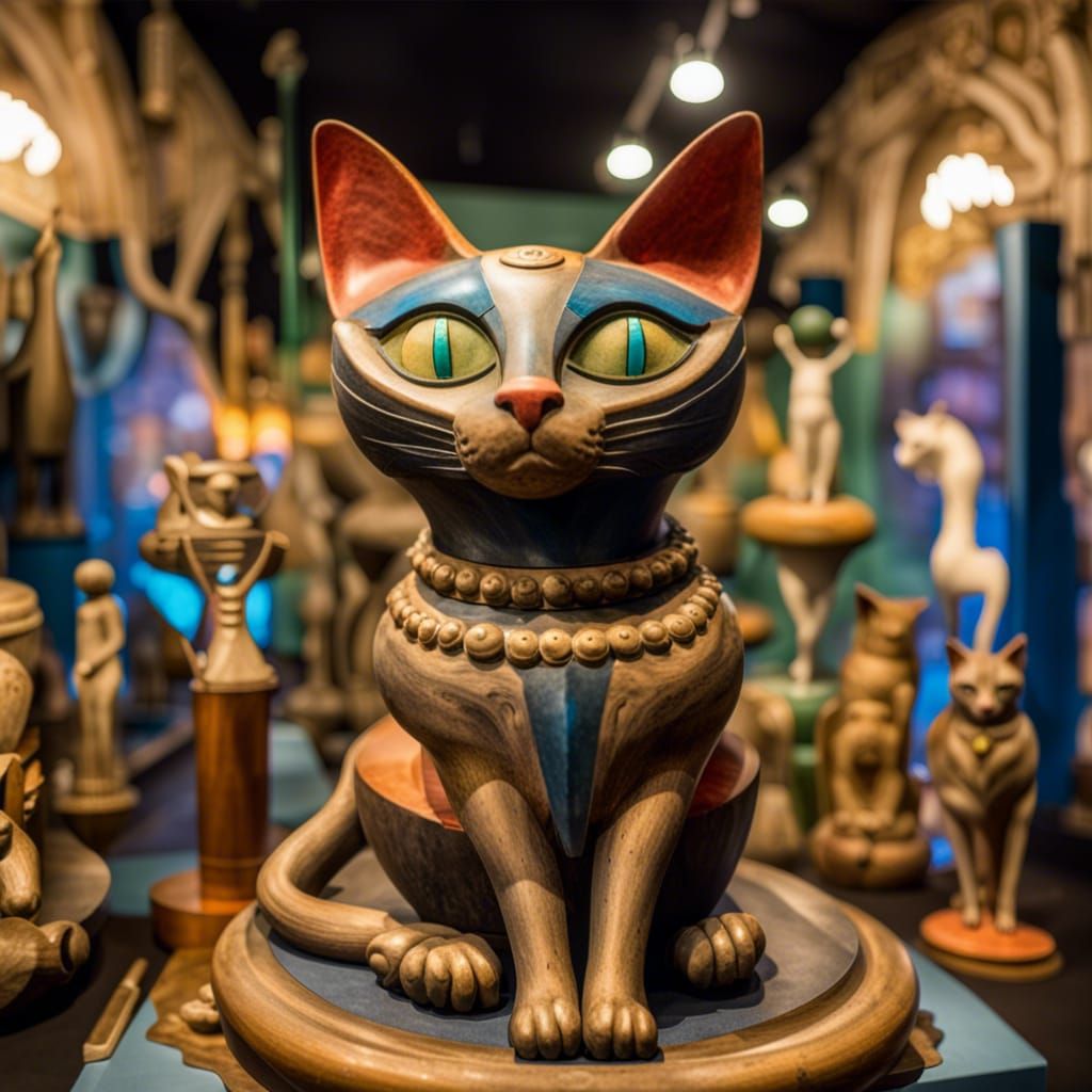 Whimsical Cat Gods and Goddesses at Wacky Museums