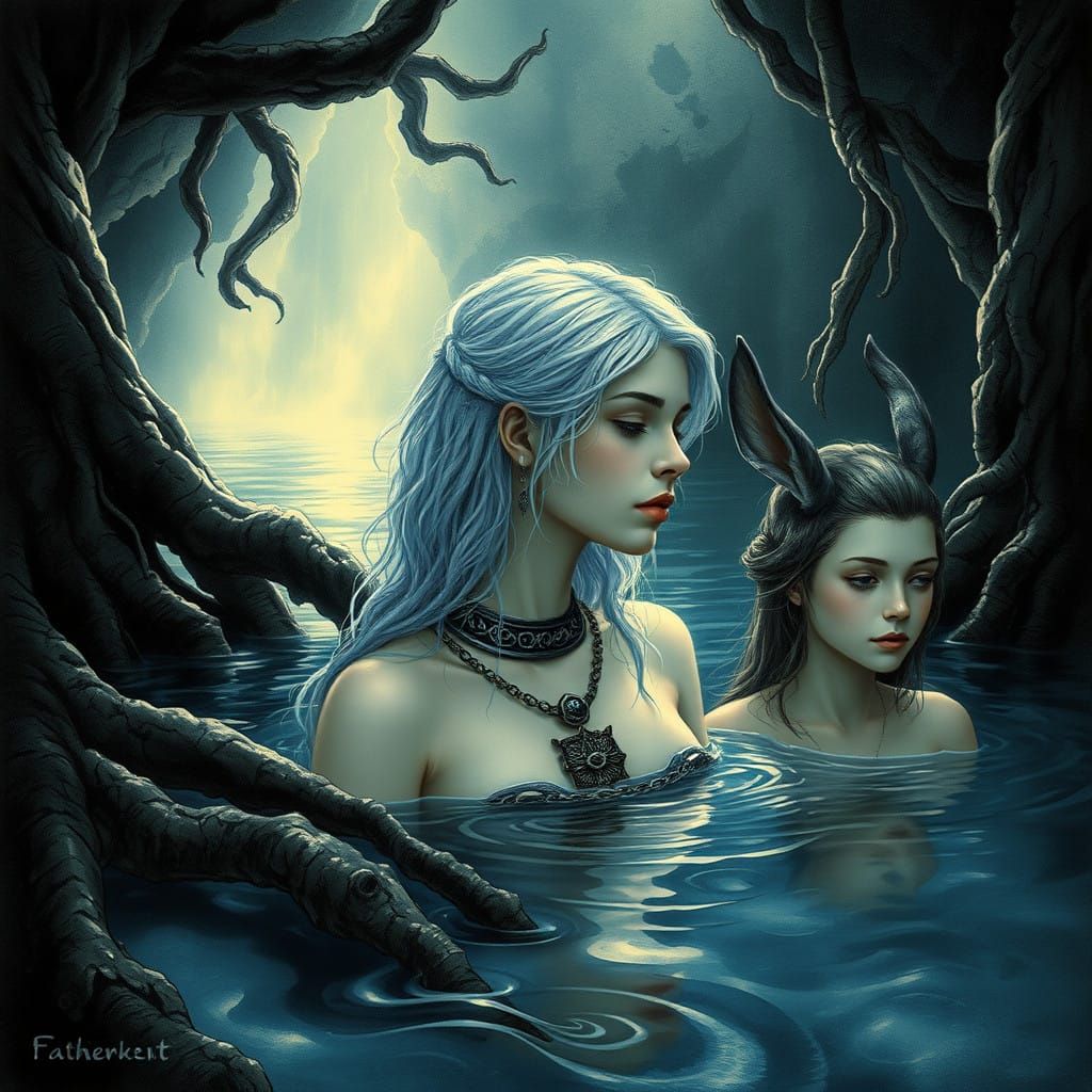 Dérycée et Timorelle - Recherche pour illustration de roman fantasy