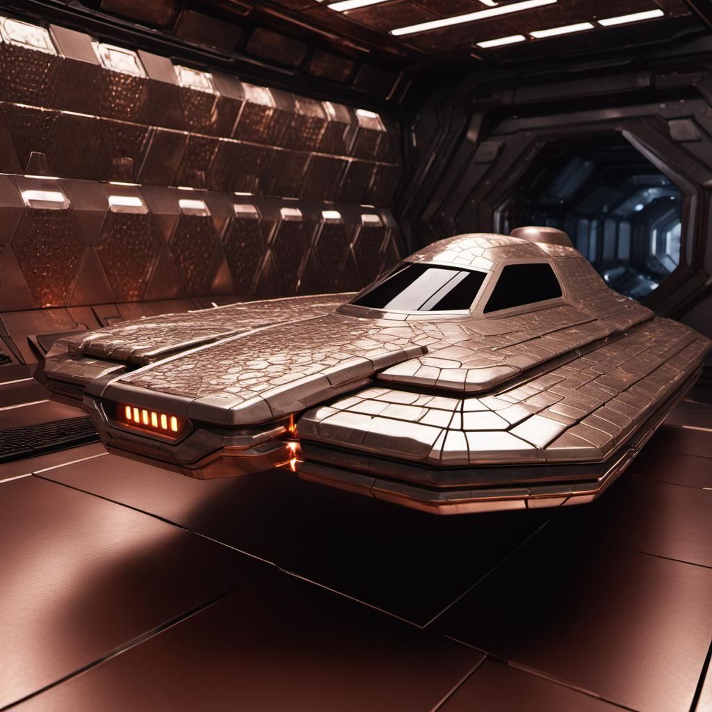 Futuristic Reptile Skin Heat Tiles for Spaceship