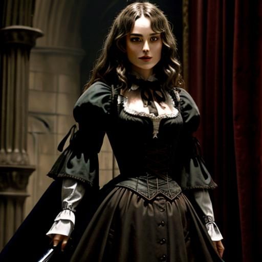 Keira Knightley as Vampire Hunter in Steampunk Armor