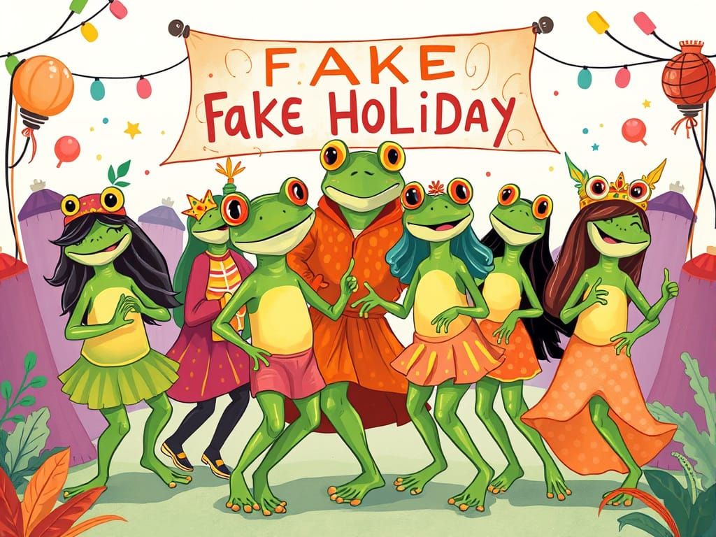 Kermit Frog Birthday Party Backdrop Banner in Caricature Sty...