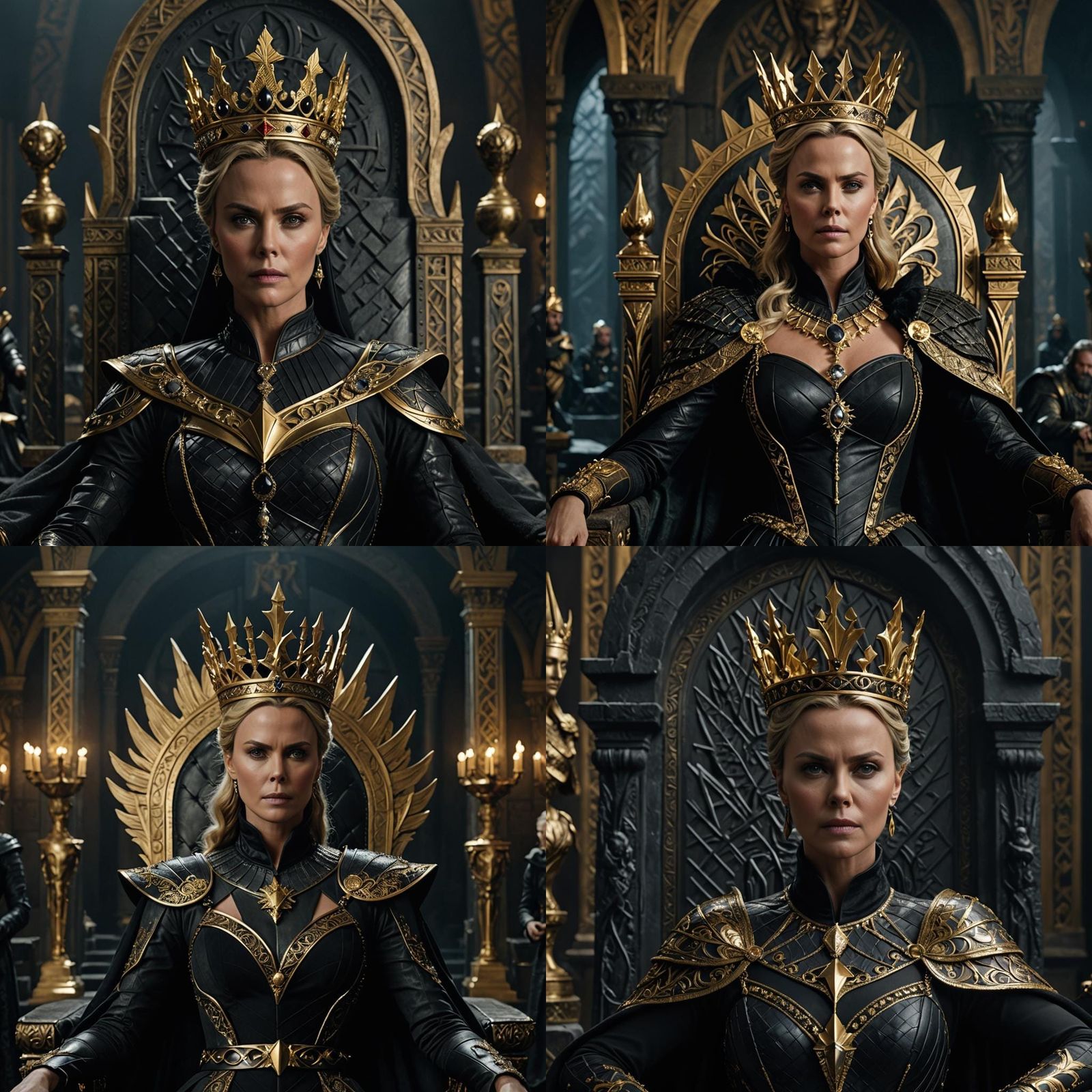 Charlize Theron as an Evil Queen in Hyperrealism