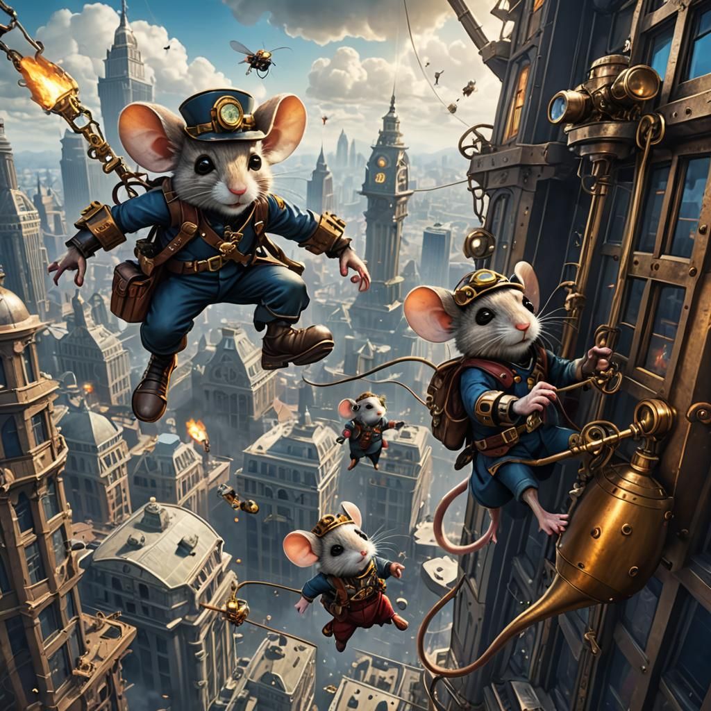 steampunk mouse army
