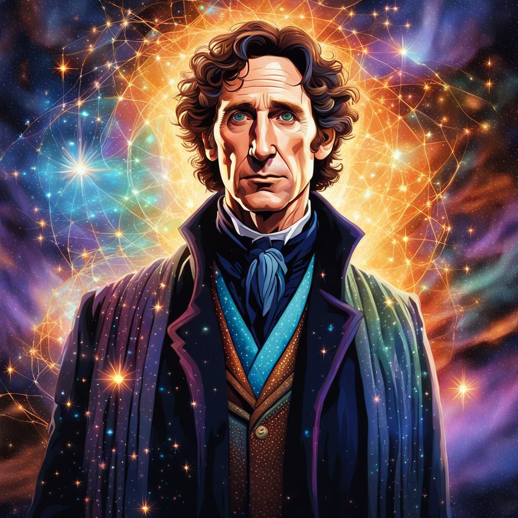 Eighth Doctor Astral Portrait in Pablo Amaringo Style