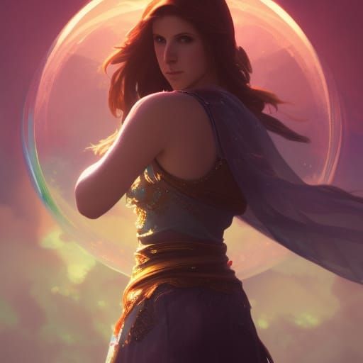 Anna Kendrick as Wizard in Mystical Sky