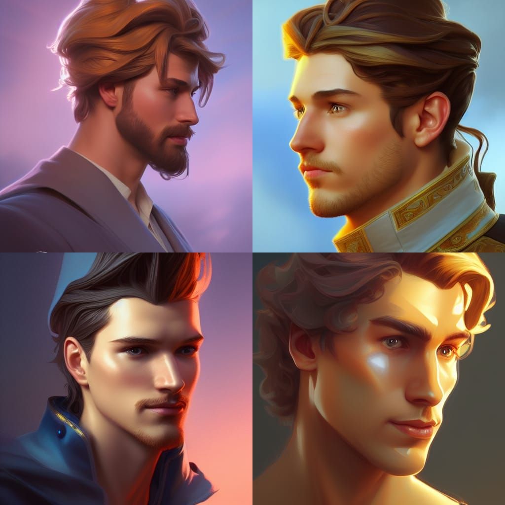 Hyperdetailed Portrait of a Disney Prince