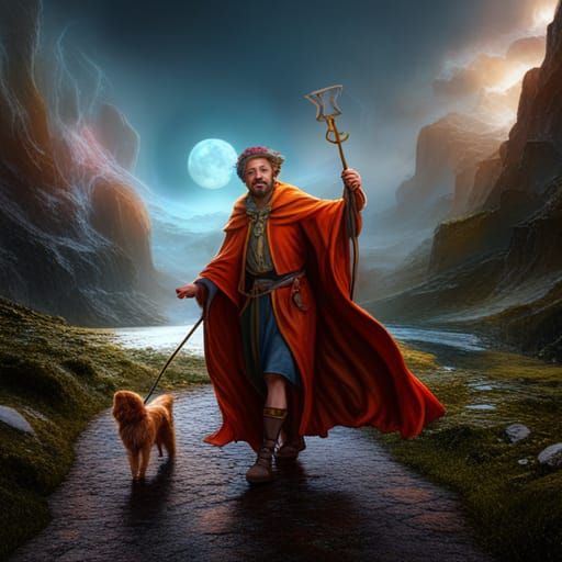 The Fool Tarot Card: Fantasy Concept Art