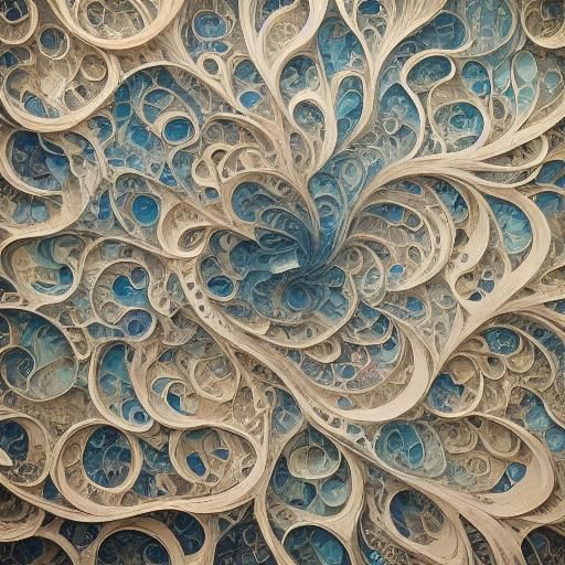 Abstract Figure in Surreal Cityscape: Oil Painting