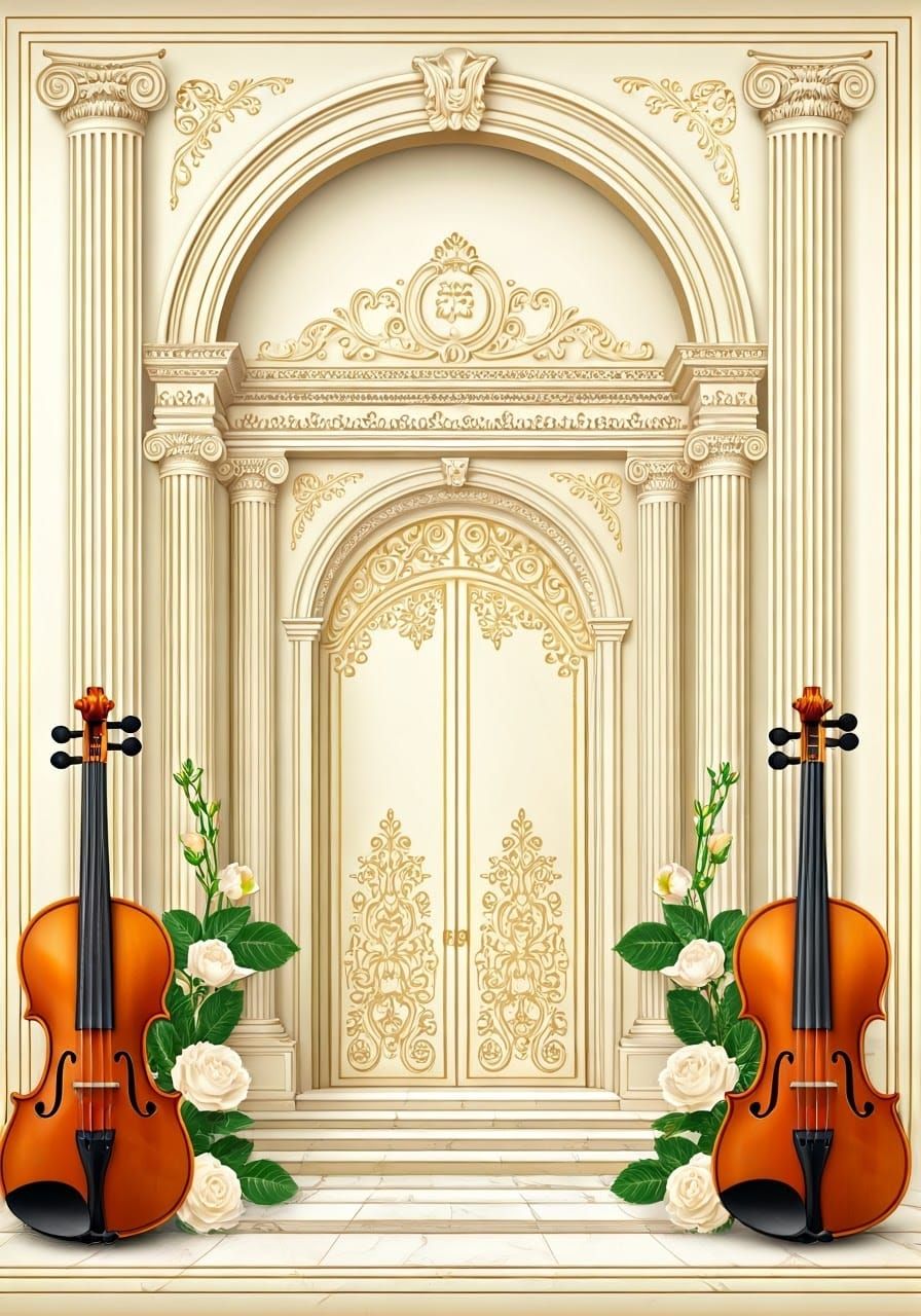 Elegant Hasidic Title Page in Grand Corinthian Style