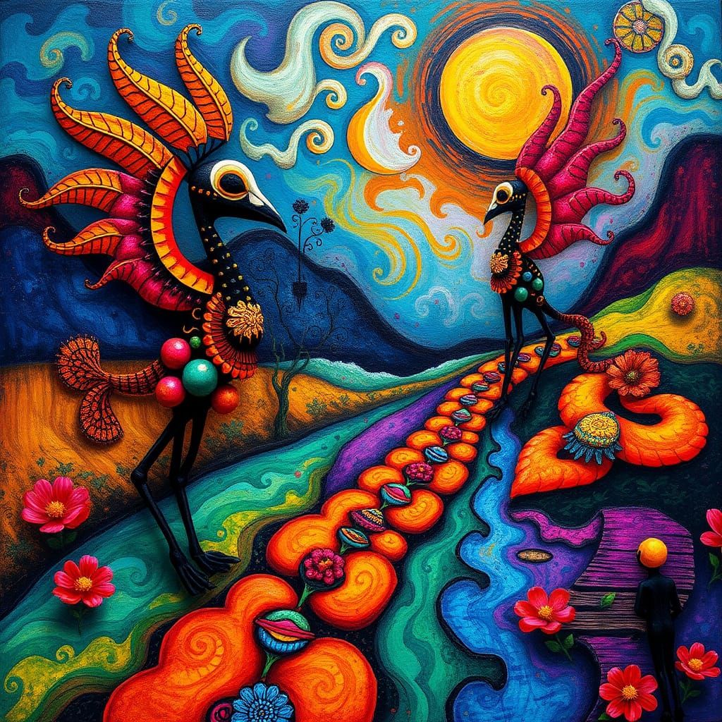 Alebrijes Guide Souls on Día de los Muertos