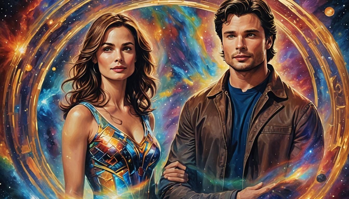 ''SMALLVILLE'' Tom Welling as Clark Kent, Erica Durance as L...