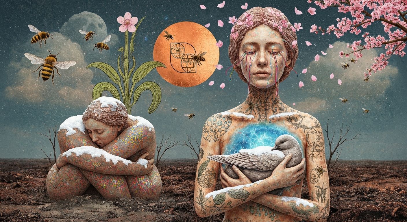 Exile Rebel in Mystical Forest Under Blooming Moonlight