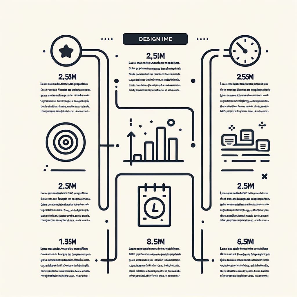 Minimalist Infographic Design with Flat Icons